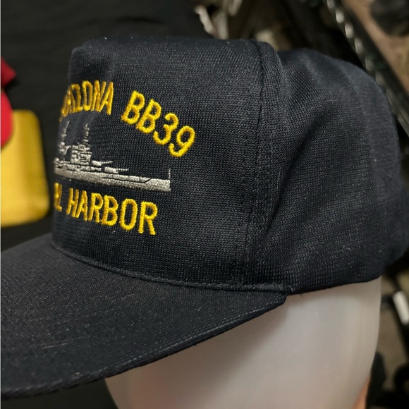 Vintage Blue USS ARIZONA BB39 PEARL HARBOR Unisex Hat Adjustable By NorthstarUSA - Picture 3 of 12